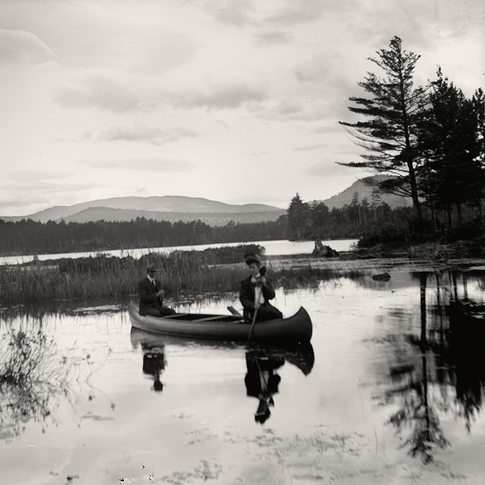 On the Lake. 1906. From a glass plate negative.