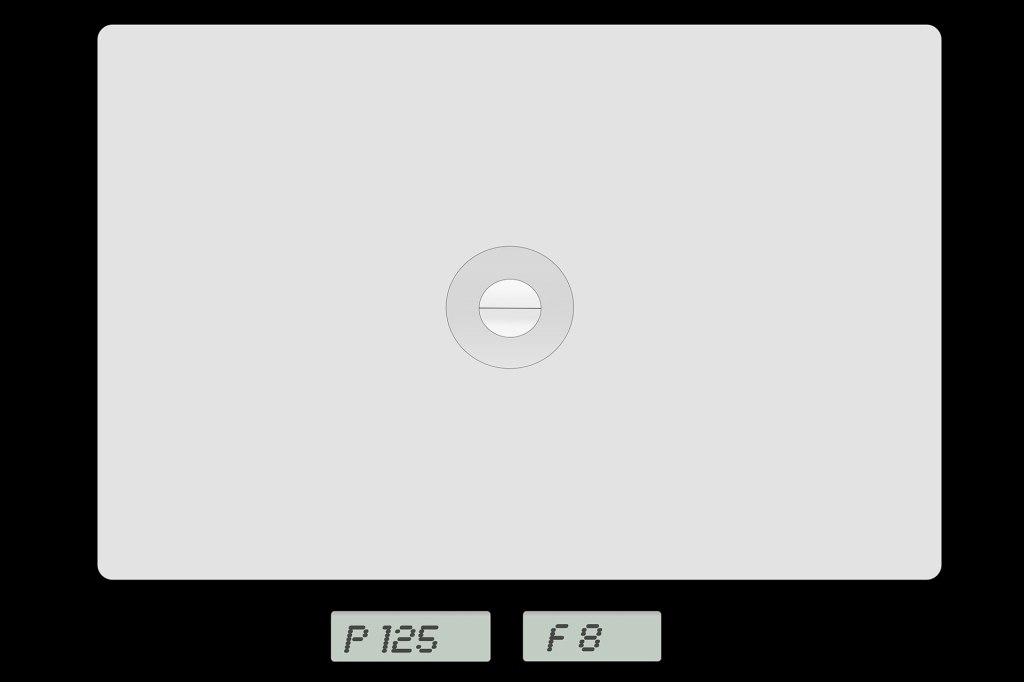 Pentax SuperProgram viewfinder