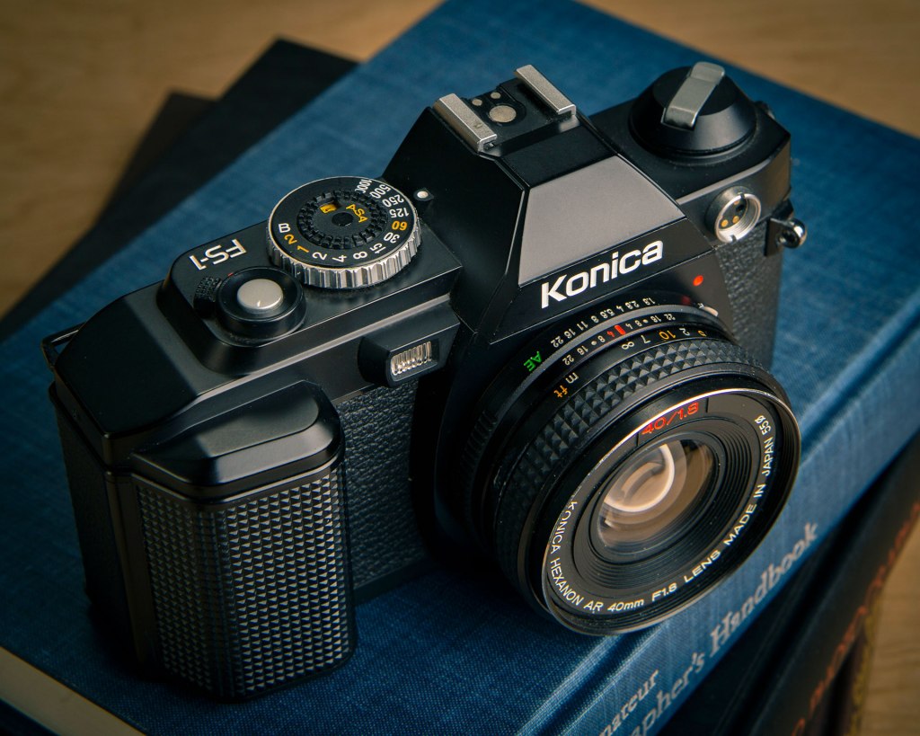 Konica FS-1 Camera top view.