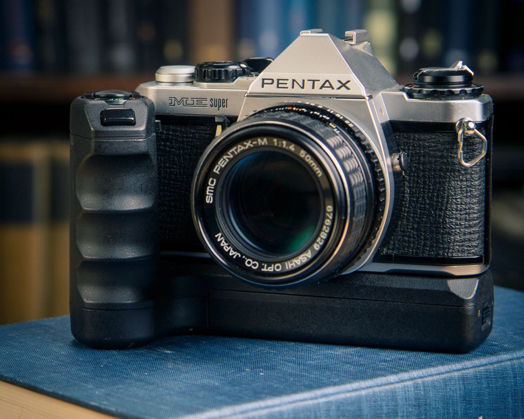 Pentax ME Super camera front view