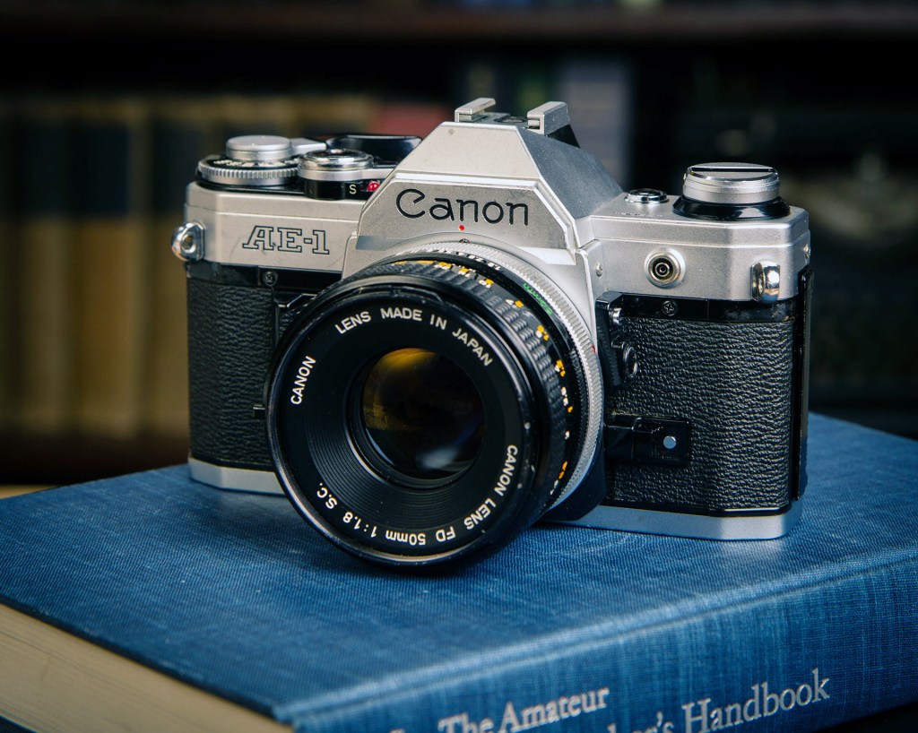 Canon AE-1 camera front view