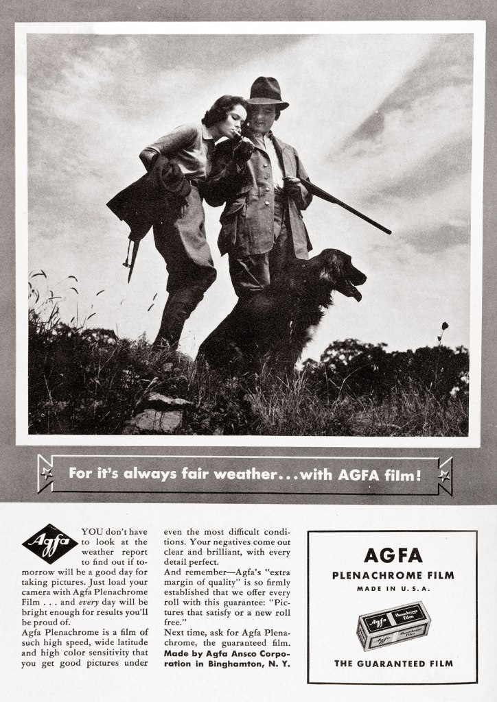 1937 Agfa Plenachrome film ad