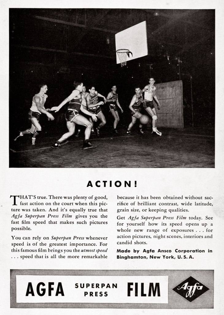 1939 Agfa superpan press film ad