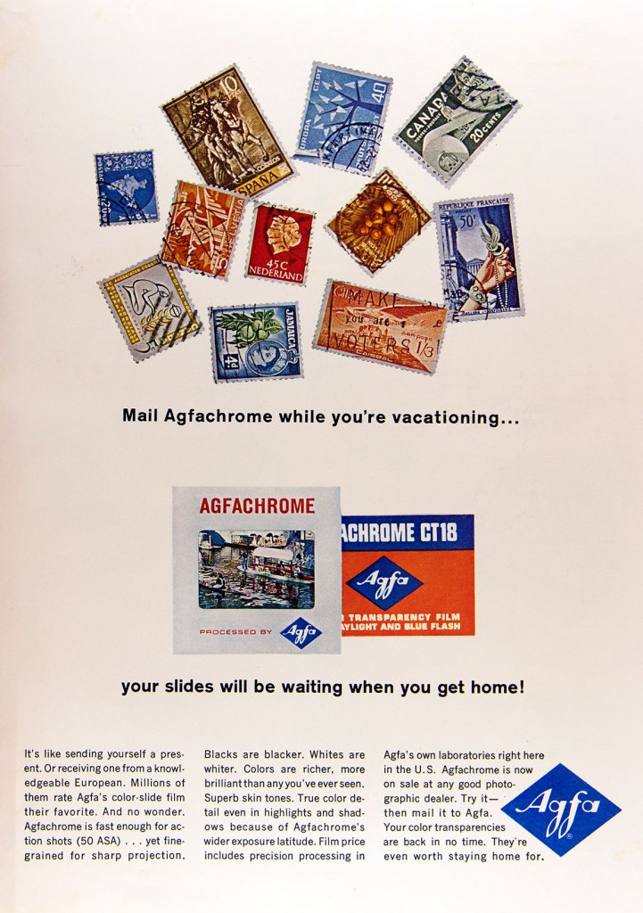 1963 Agfachrome film ad