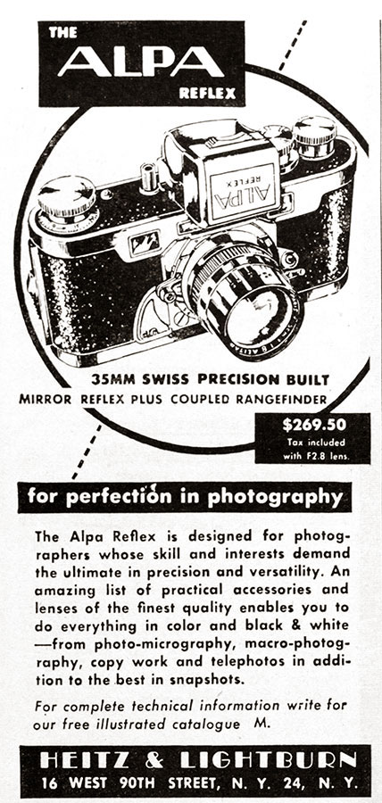 1950 Alpa Reflex ad