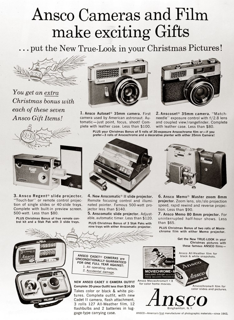 1962 Ansco cameras ad