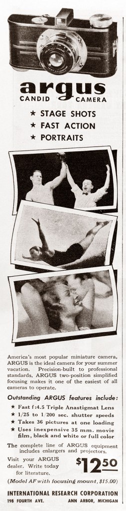1938 Argus camera ad