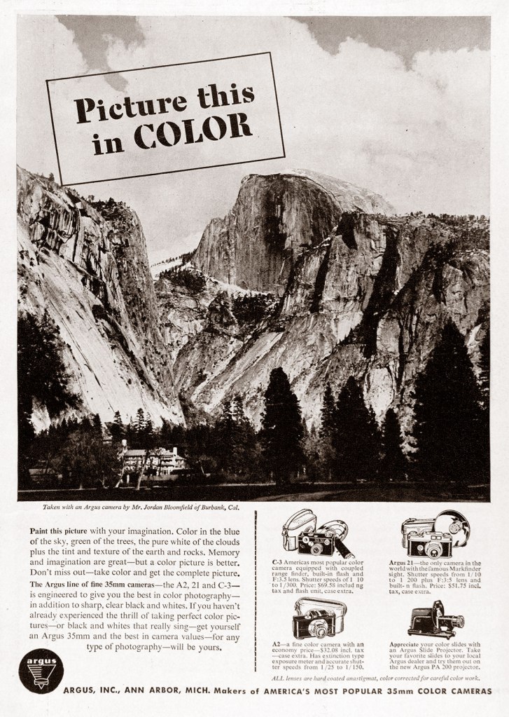 1949 Argus Camera ad