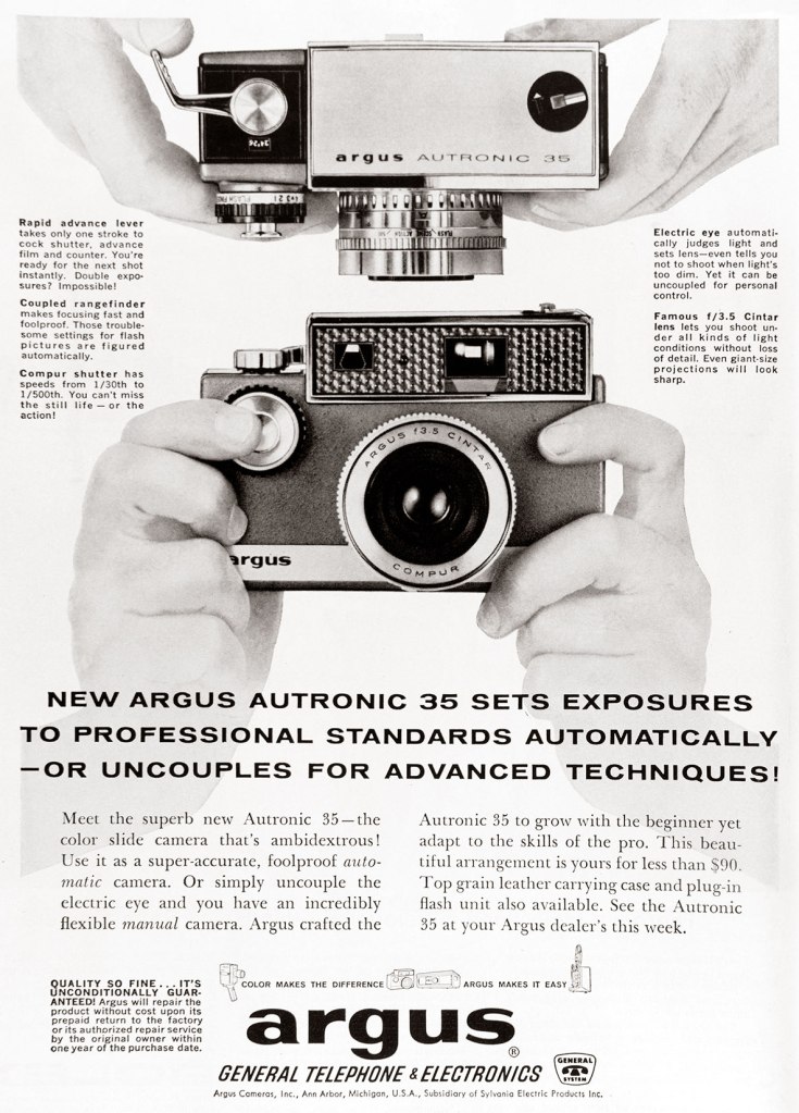 1961 Argus Autronic 35 ad