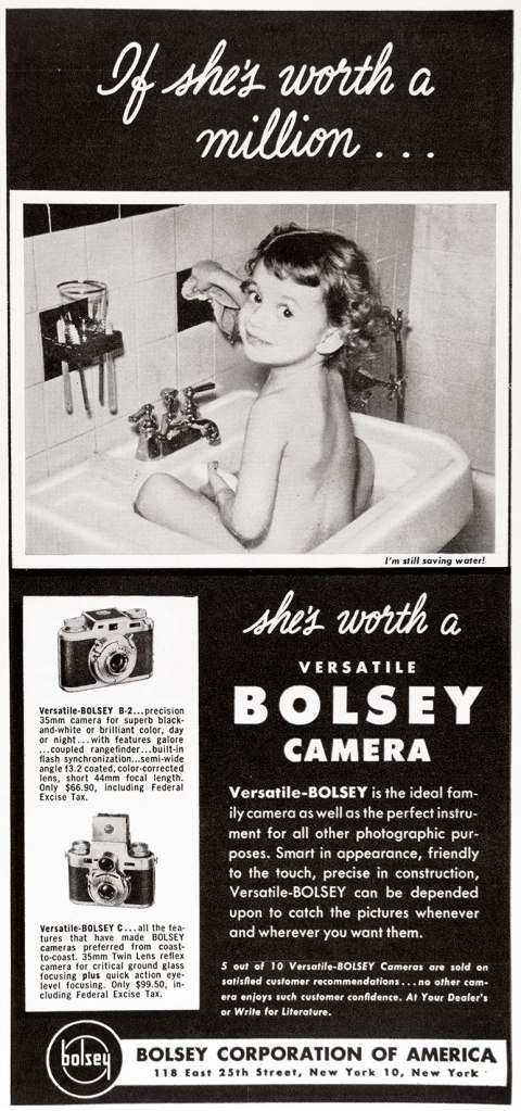 1951 Bolsey camera ad