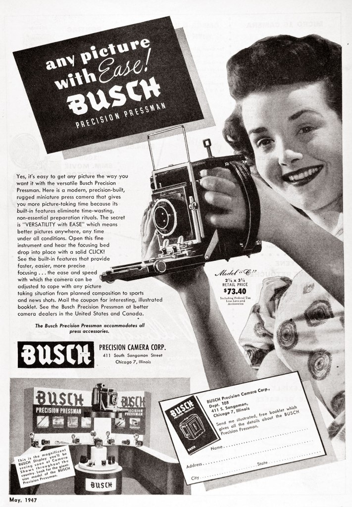 1947 Busch Model C ad