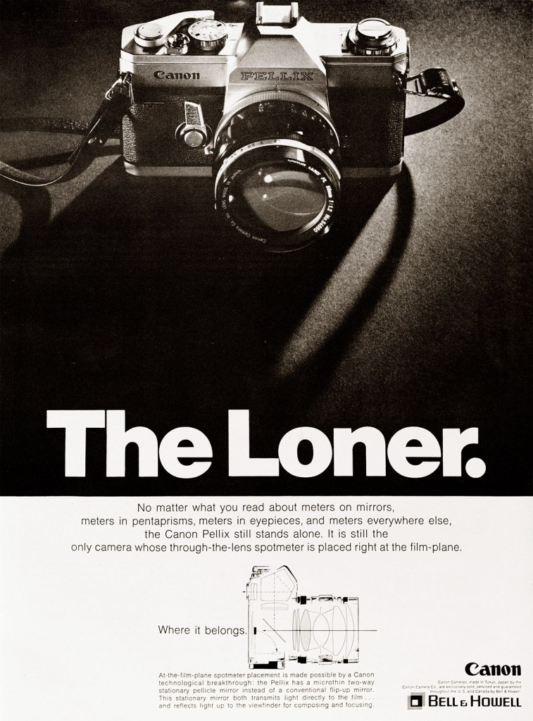 1967 Camera Pellix camera ad