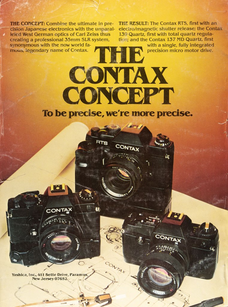 1980 Contax cameras ad