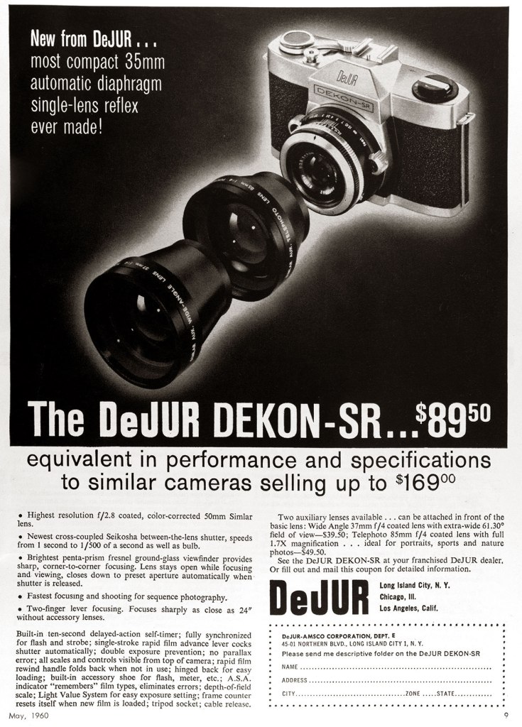 1960 DeJur Dekon ad