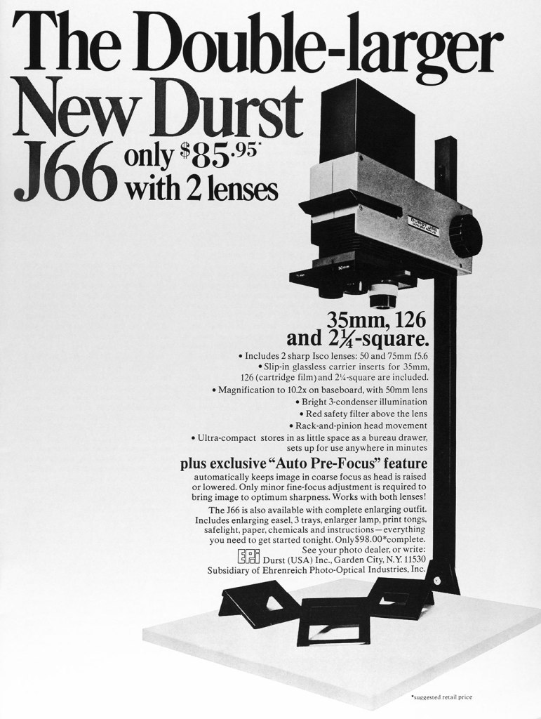 1970 Durst J66 ad