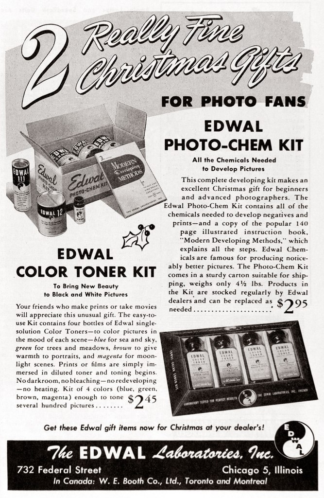 1946 Edwal photo chemistry ad