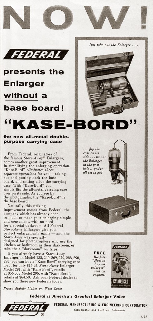 1957 Federal enlarger ad