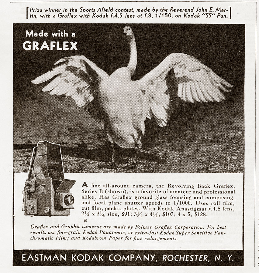 1938 Graflex camera ad