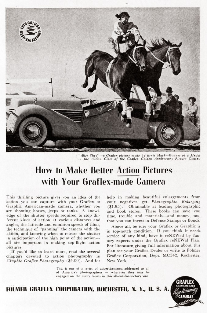1942 Graflex camera ad