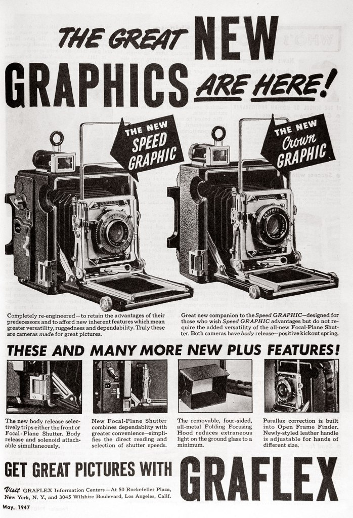 1947 Graflex cameras ad
