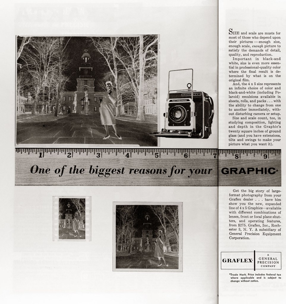 1960 Graflex camera ad
