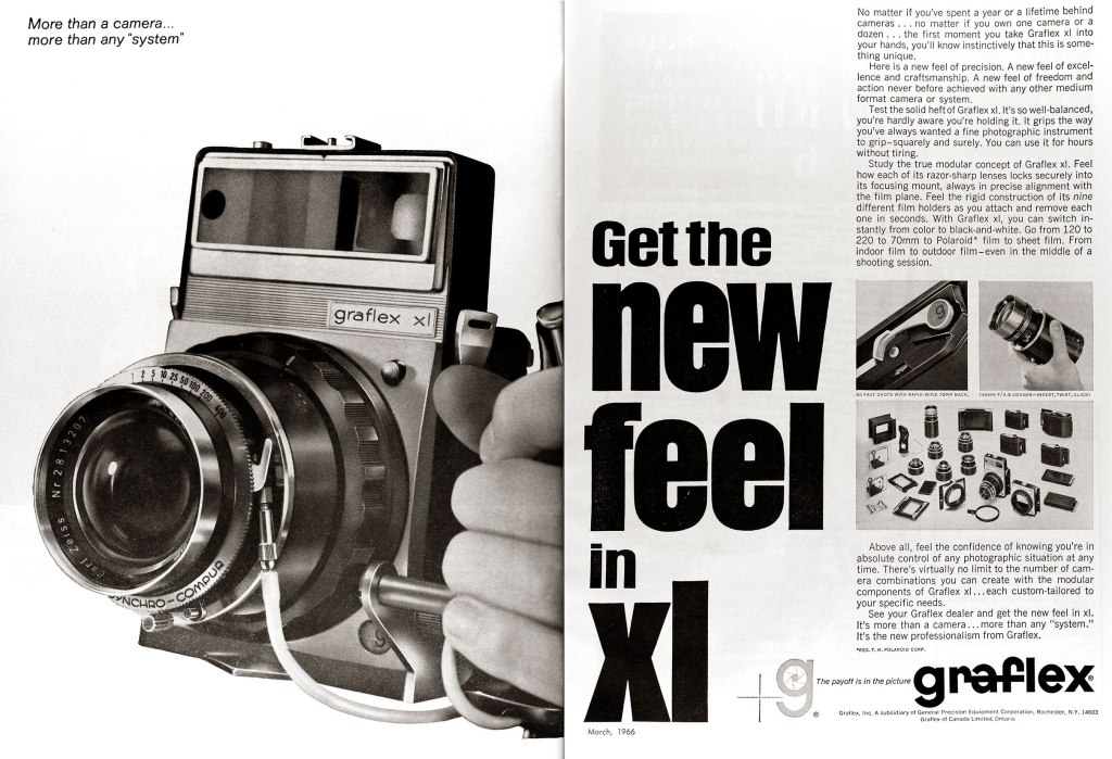 1966 Graflex XL ad