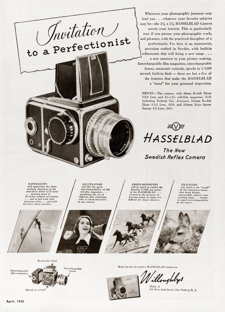 1952 Hasselblad ad