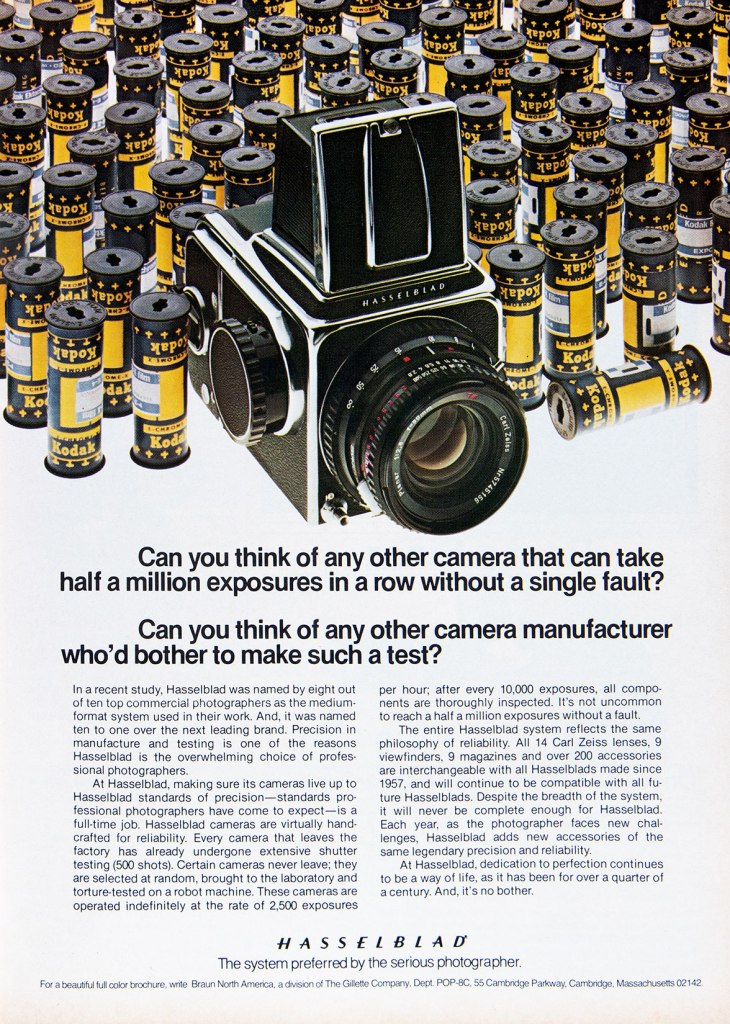 1976 Hasselblad ad
