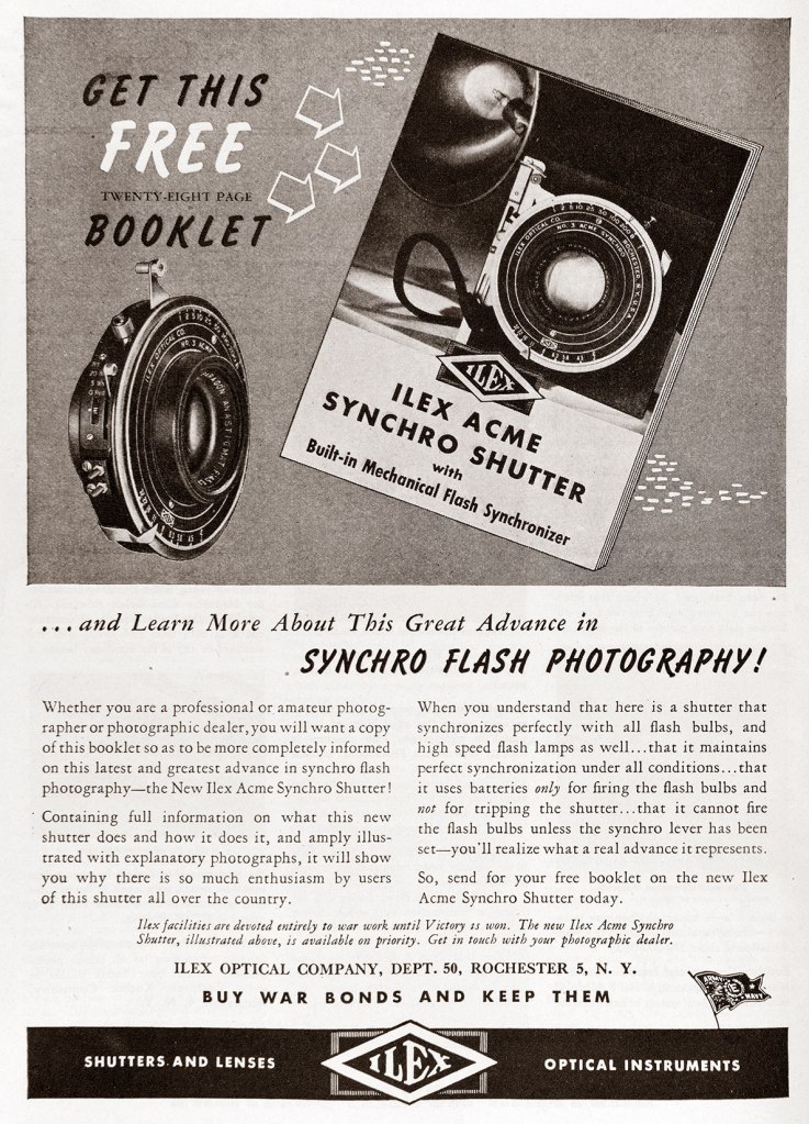 1945 Ilex shutter ad