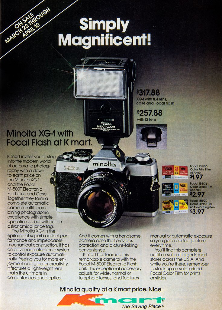 1982 K-Mart Minolta ad