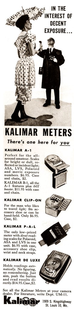 1959 Kalimar meters ad