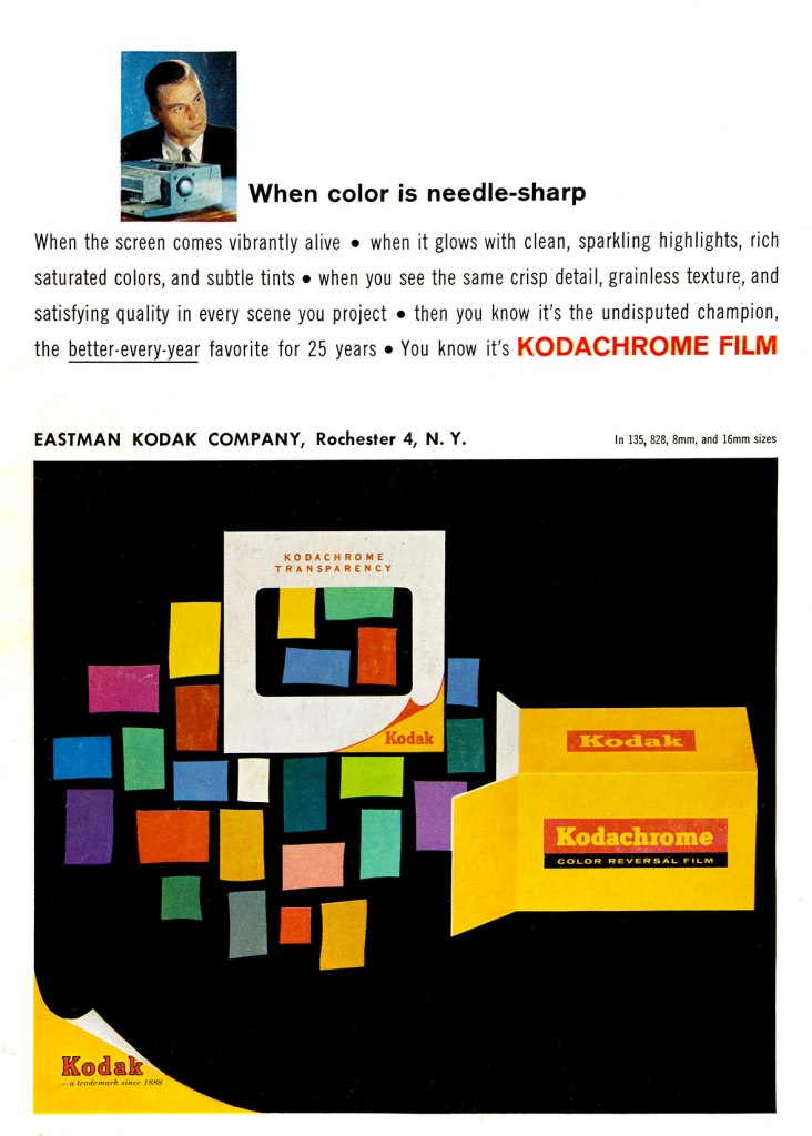 1960 Kodachrome film ad