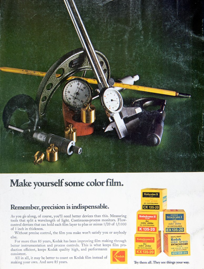 1972 Kodak film ad