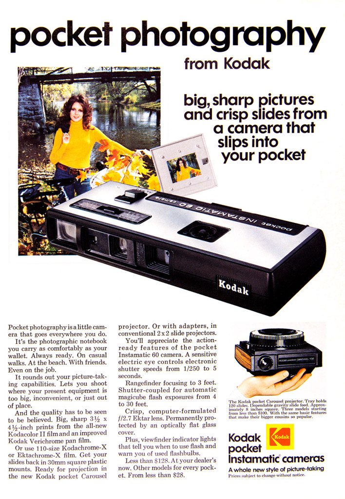 1973 Kodak Pocket photography ad