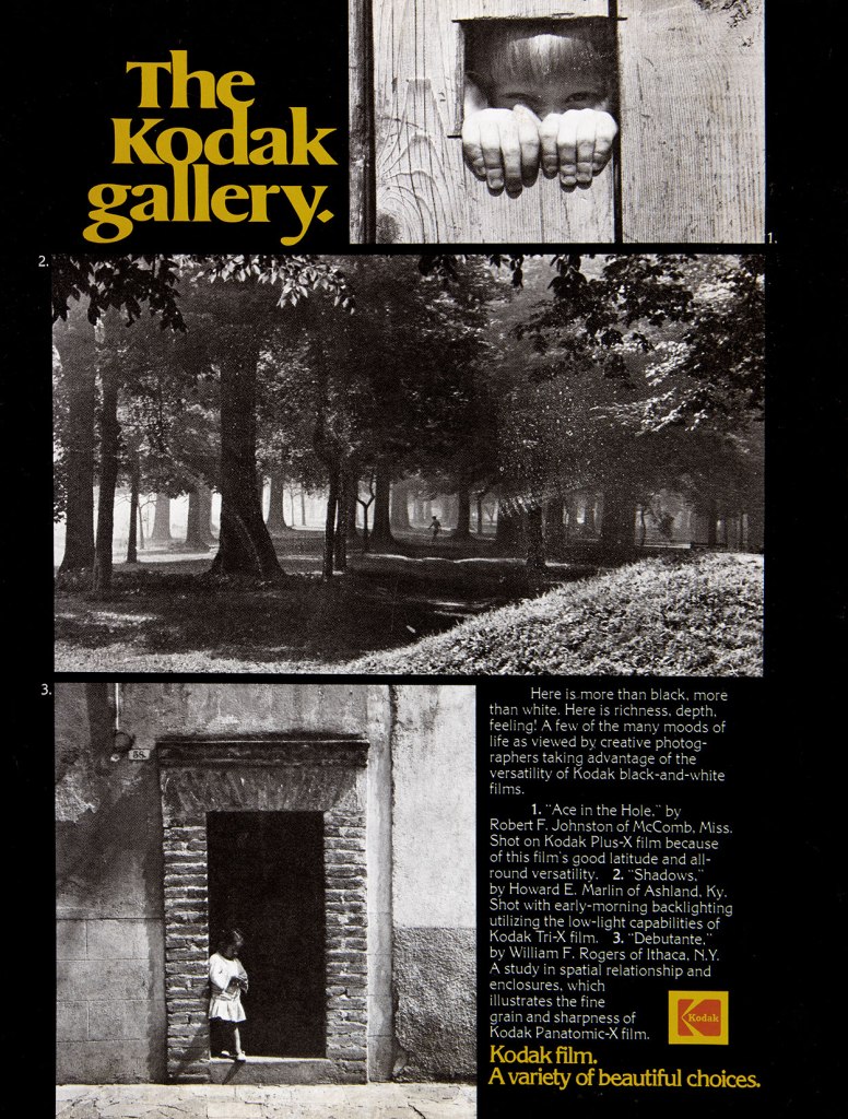 1976 Kodak film ad