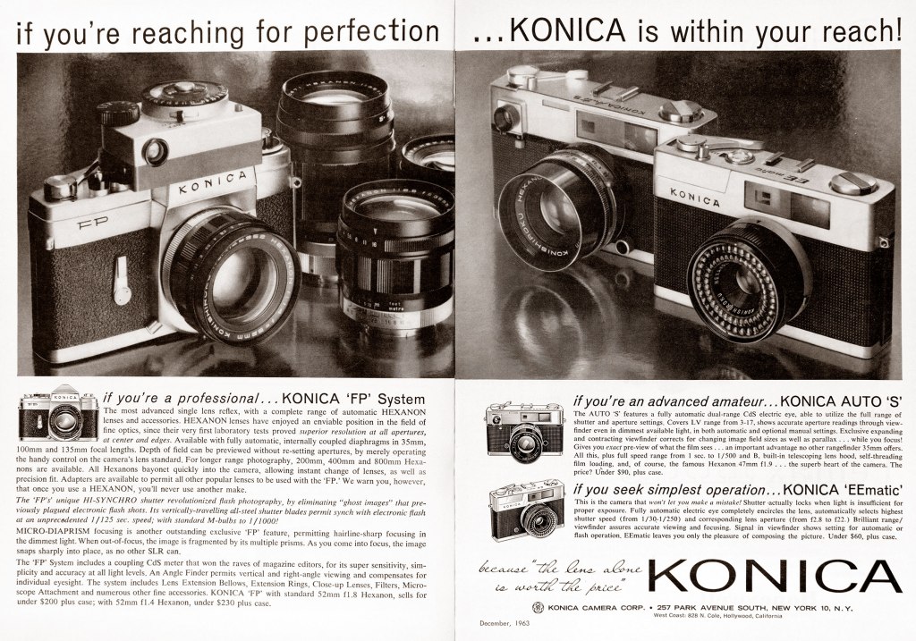 1964 Konica Camera ad
