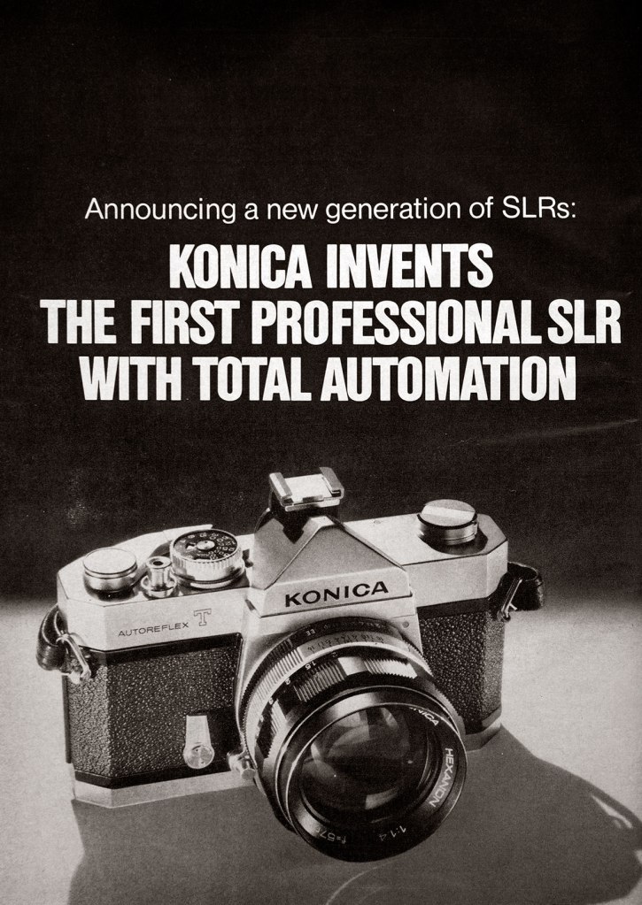 1968 Konica Autoreflex T ad