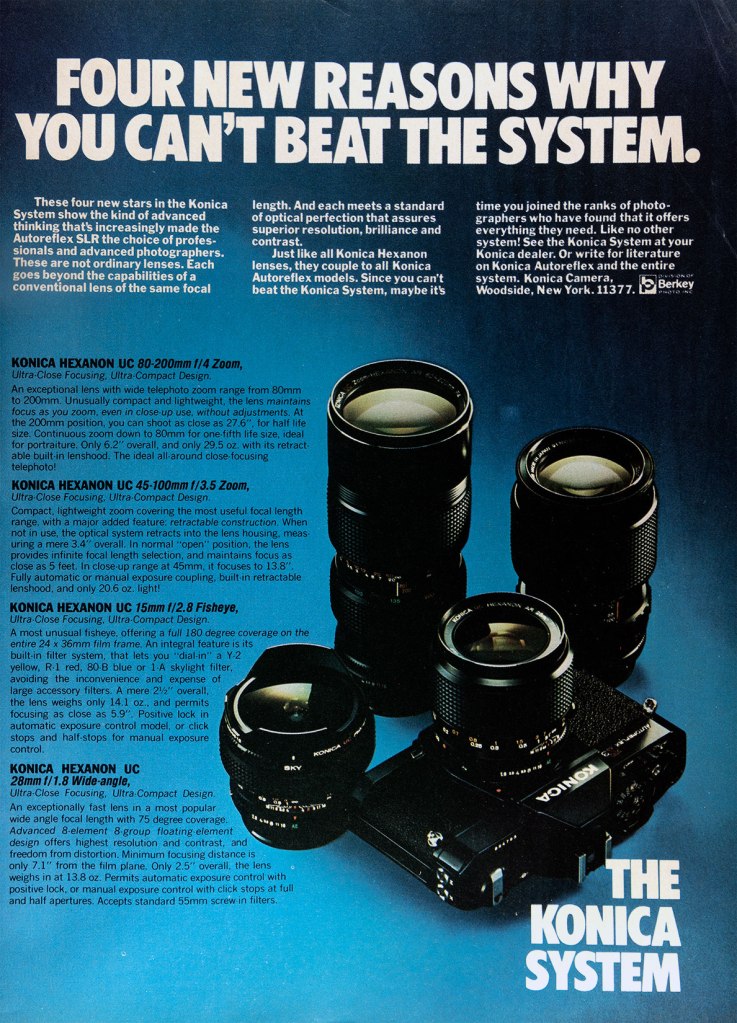 1975 Konica system ad