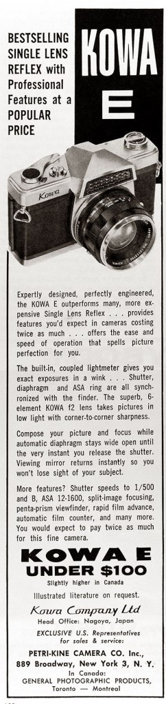1963 Kowa E ad