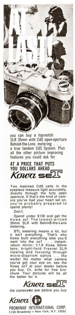1967 Kowa seT camera ad