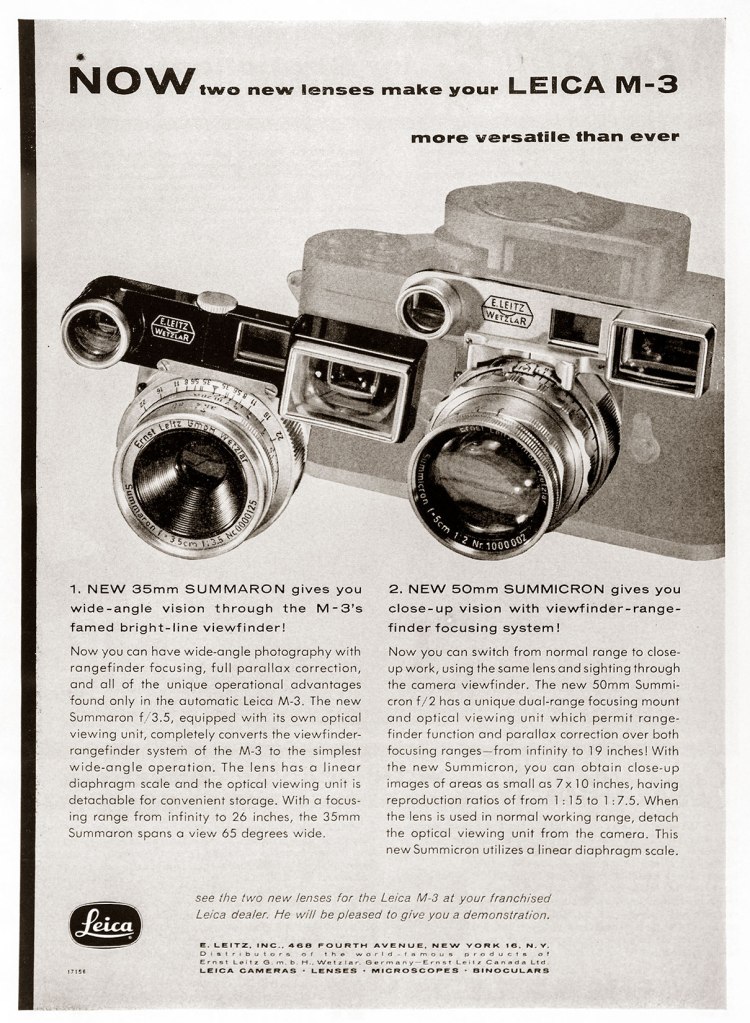 1957 Leica M-3 ad