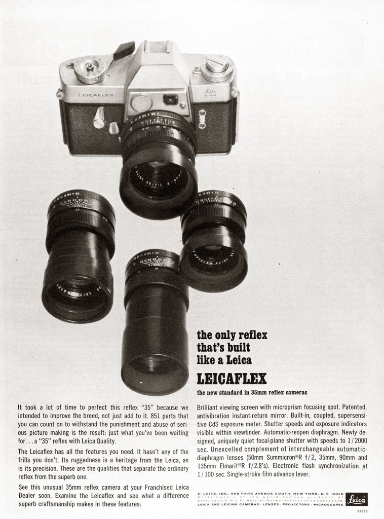 1965 Leicaflex camera ad