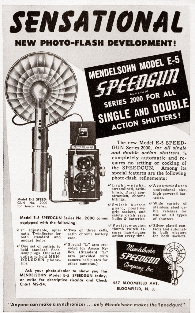 1948 Mendelsohn Speedgun Flash ad