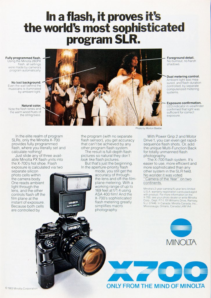 1983 Minolta X-700 ad