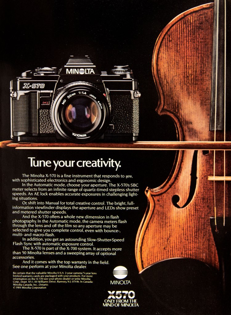 1984 Minolta X-700 ad