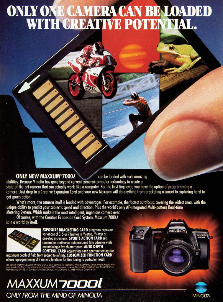 1989 Minolta 7000i ad
