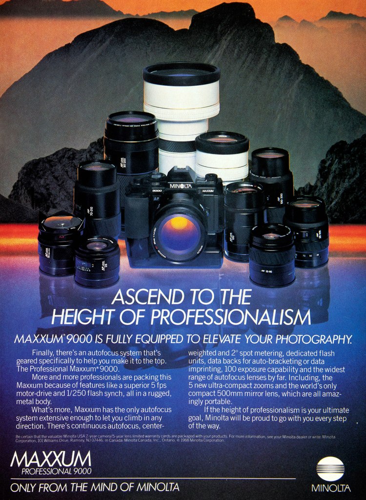 1989 Maxxum 9000 system ad