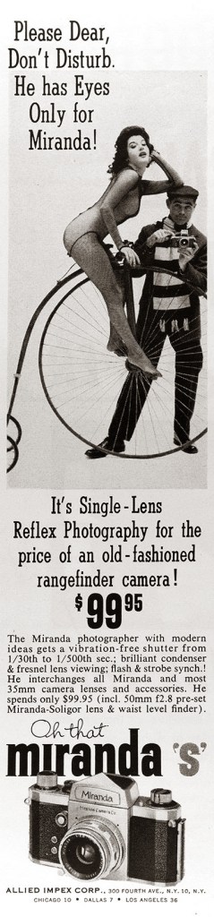 1960 Miranda S camera ad