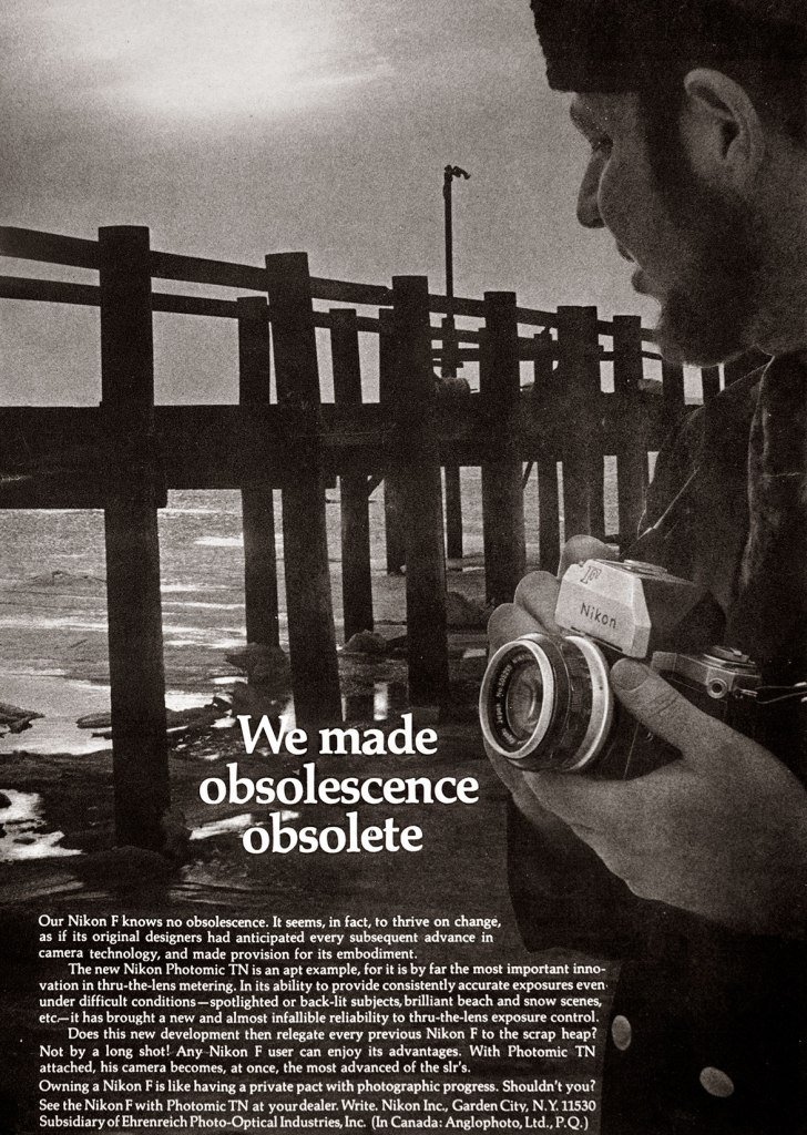 1968 Nikon F camera ad