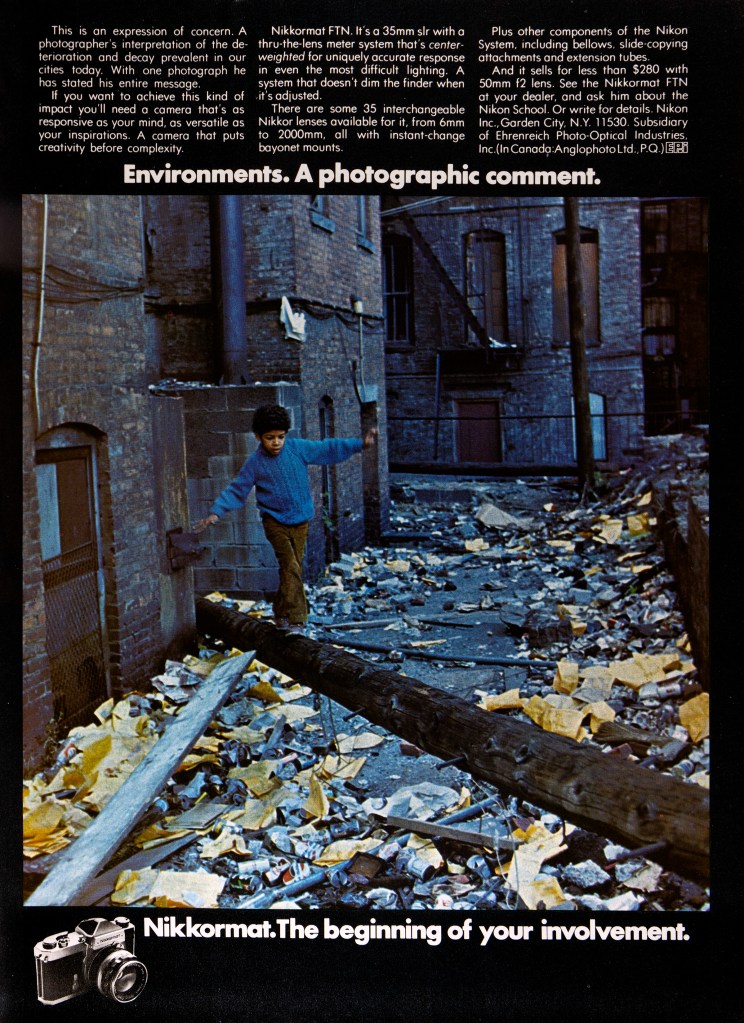 1971 Nikkormat camera ad